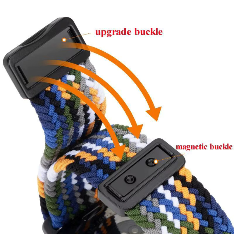 Armband für Xiaomi Smart Band 10 Pro, TPU-Hülle, magnetisches geflochtenes Nylon-Schlaufenband, Unisex - Bild 3
