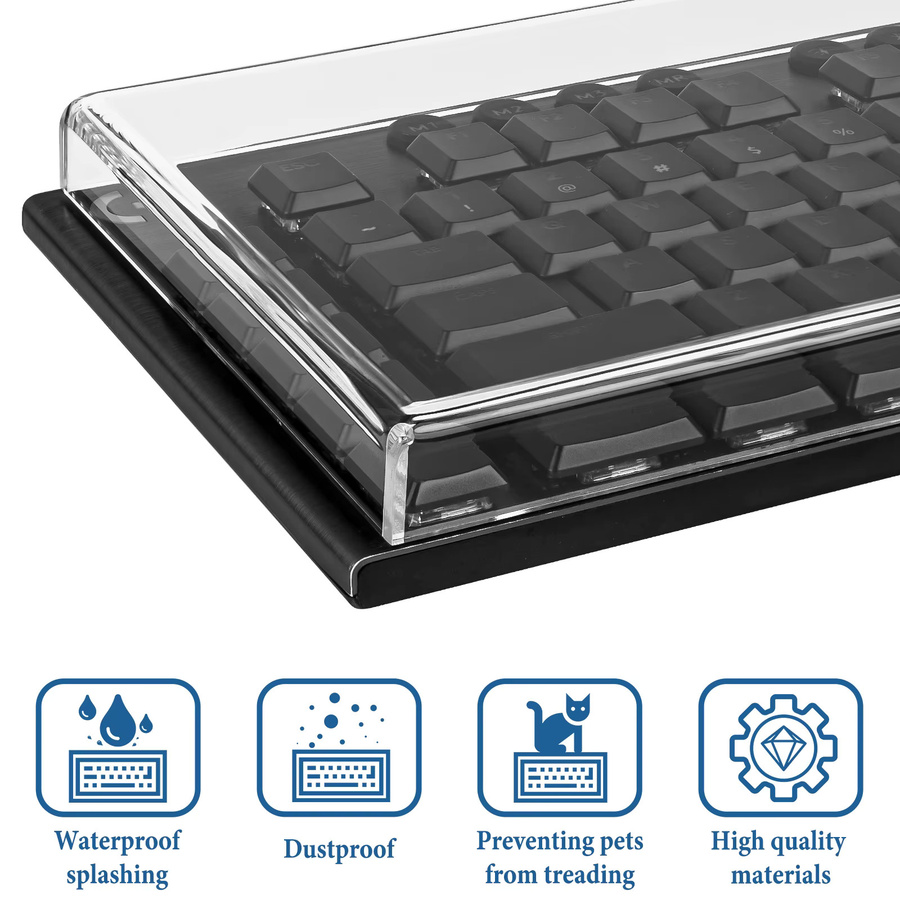 Geekria Tastatur-Staubschutz aus transparentem Acryl für Logitech G915, G915 X Lightspeed und G815 - Bild 3