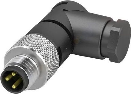 Balluff BCC06Z0 Sensor-Aktor-Steckverbinder Stecker gewinkelt Polzahl 3 Schwarz - Bild 1