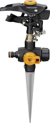Fiskars Rasensprenger mit Flow Control für bis zu 500 m², schwarz, kreisförmig und einstellbarer Sektor - Bild 1