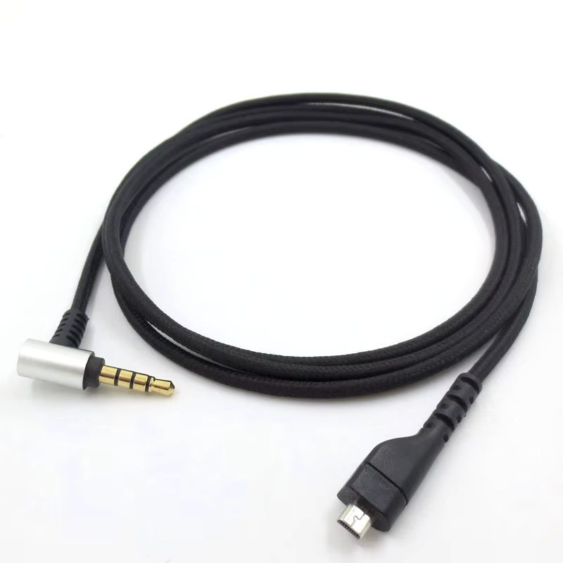 Vergoldetes 3,5 mm Audiokabel für Steelseries Arctis 3 5 7 in Schwarz, Länge: 2,0 m - Bild 2