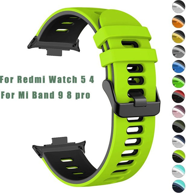 CAOWTAN Uhrenarmband Silikon, Xiaomi Redmi Uhr 5, 4, Mi Band 8, 9pro - Bild 1