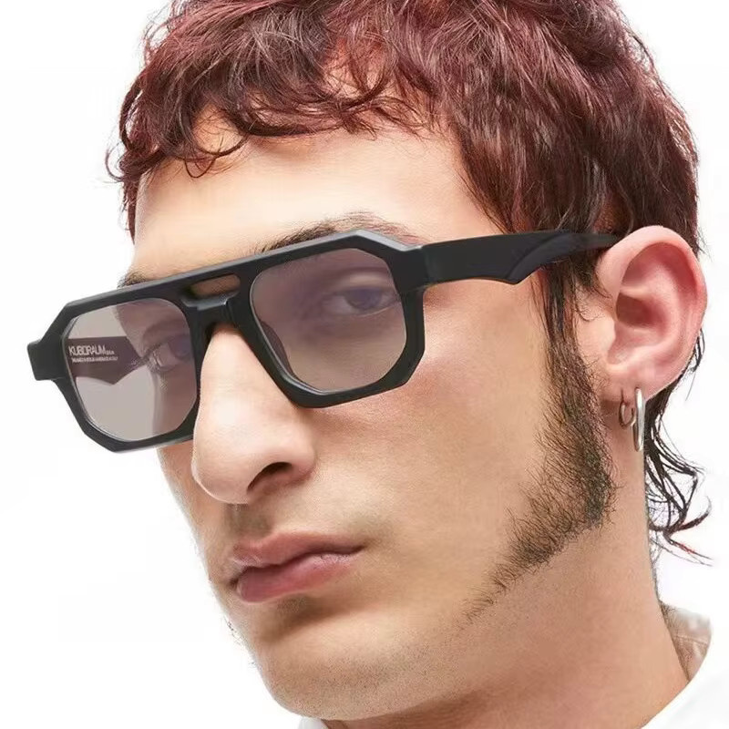 BYLEN Sonnenbrille Aviator, Vollrand, Kunststoff, Black, Unisex - Bild 3