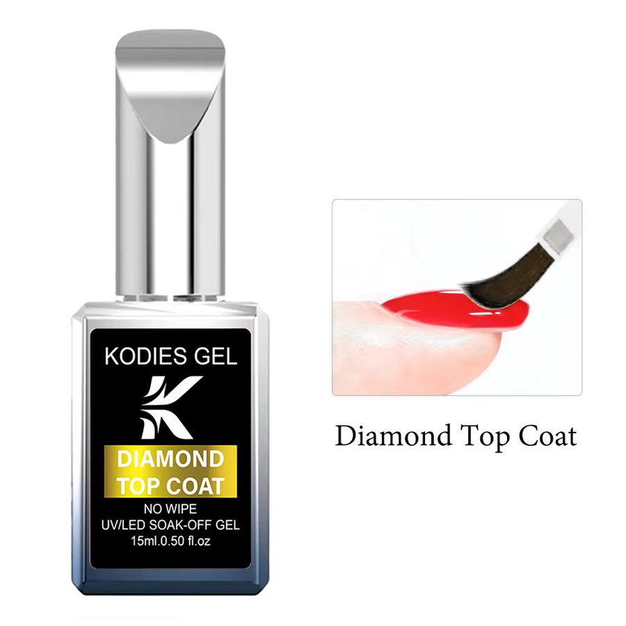 KODIES GEL Diamond Top Coat, Gel-Nagellack, glänzend - Bild 3