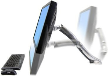 Ergotron MX LCD-Arm Monitorhalterung für die Tischmontage, Silber, VESA 75x75 mm, für Monitore von 30,5 cm bis 76,2 cm - Bild 2