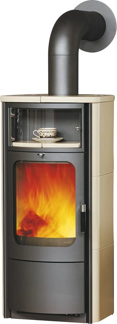 Hark Dauerbrand-Kaminofen Opera-B mit Automatik und Teefach in Creme/Beige mit 5 kW Leistung - Bild 1