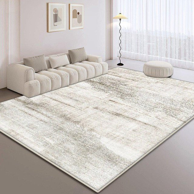 Karpetti Wohnzimmerteppich Abstrakt Beige, Rutschfester Teppich für Schlafzimmer und Wohnzimmer, B/B: 160 x 230 cm - Bild 1