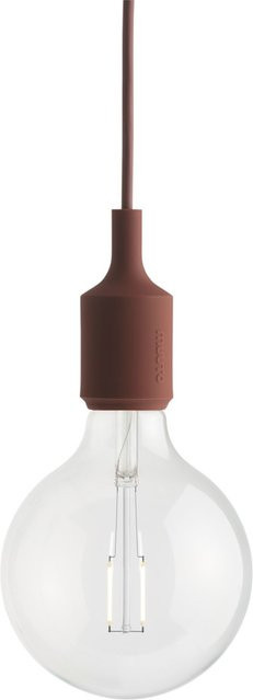 Muuto E27 LED Pendelleuchte in Rot und Transparent - Bild 1