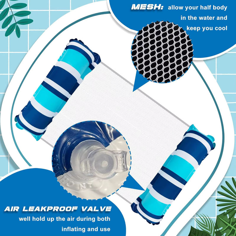 Aufblasbare Wasserhängematte für den Pool in Blau - Bild 3