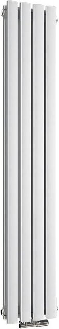 Emke Röhrenheizkörper Oval Doppellagiger Paneelheizkörper für Warmwasserbetrieb, Weiß, Höhe: 160 cm, Breite: 24 cm, 623W - Bild 1