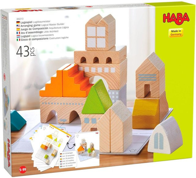 HABA Logikbaumeister, Legespiel, Holz, bunt, ab 5 Jahre - Bild 1