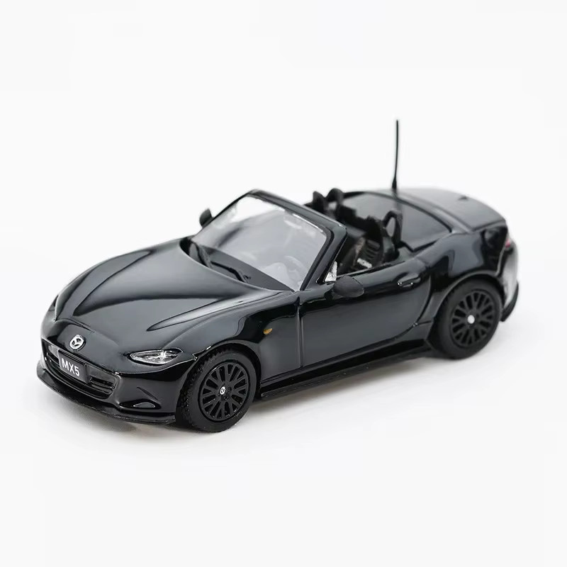 GCD X Enchery MX-5 RF Roadster 2024, Automodell, 1:64, Schwarz, Metall - Bild 2