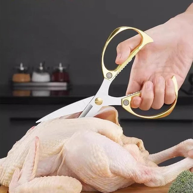 GuanQi Mehrzweck-Küchenschere aus Edelstahl zum Schneiden von Huhn, Ente und Fisch - Bild 1