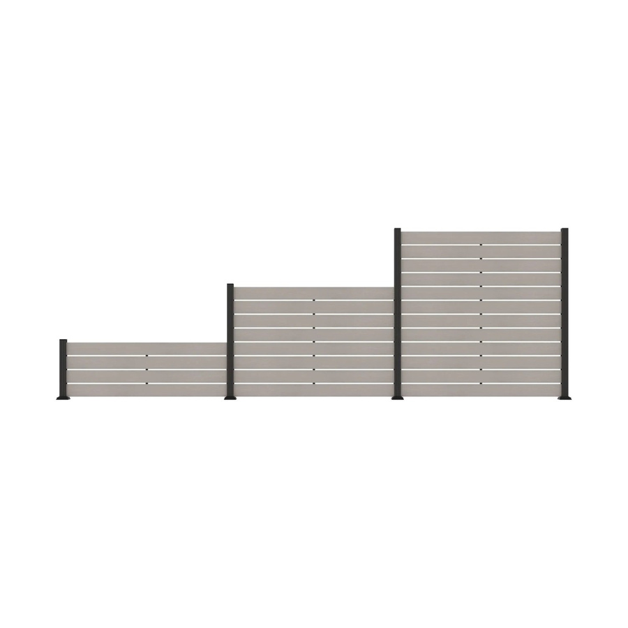 T&J WPC-Zaunelement Heide Beige B: 60 cm, H: 175 cm - Bild 2