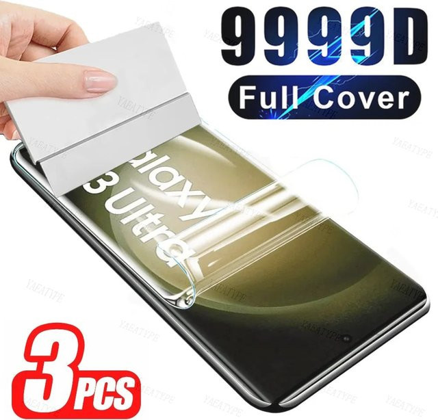 3er Pack Hydrogel-Displayschutzfolie für Samsung Galaxy S8 S9 S10 S10e S20 S21 FE Plus Ultra 5G und Note 8 9 10 20 in Transparent - Bild 1
