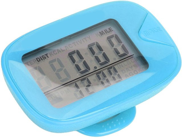 Multifunktionaler Fishine Schrittzähler mit großem Digitaldisplay in Blau - Bild 1