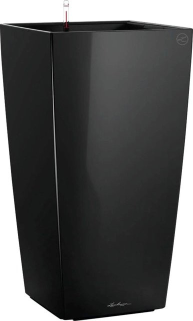 Lechuza Pflanzgefäß Cubico Premium Säulengefäß Schwarz hochglanz B/T/H: 30 x 30 x 30 cm - Bild 1