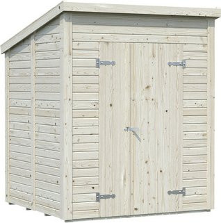 Palmako Elementhaus Leif Gartenhaus aus Fichtenholz mit Pultdach in Braun, B/T/H: 189 x 170 x 230 cm - Bild 2