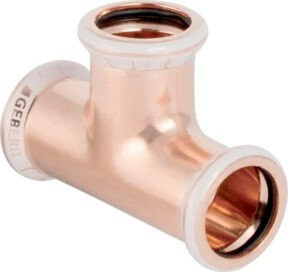 Geberit Mapress T-Stück aus Messing in Gold, Durchmesser: 28 mm - Bild 1
