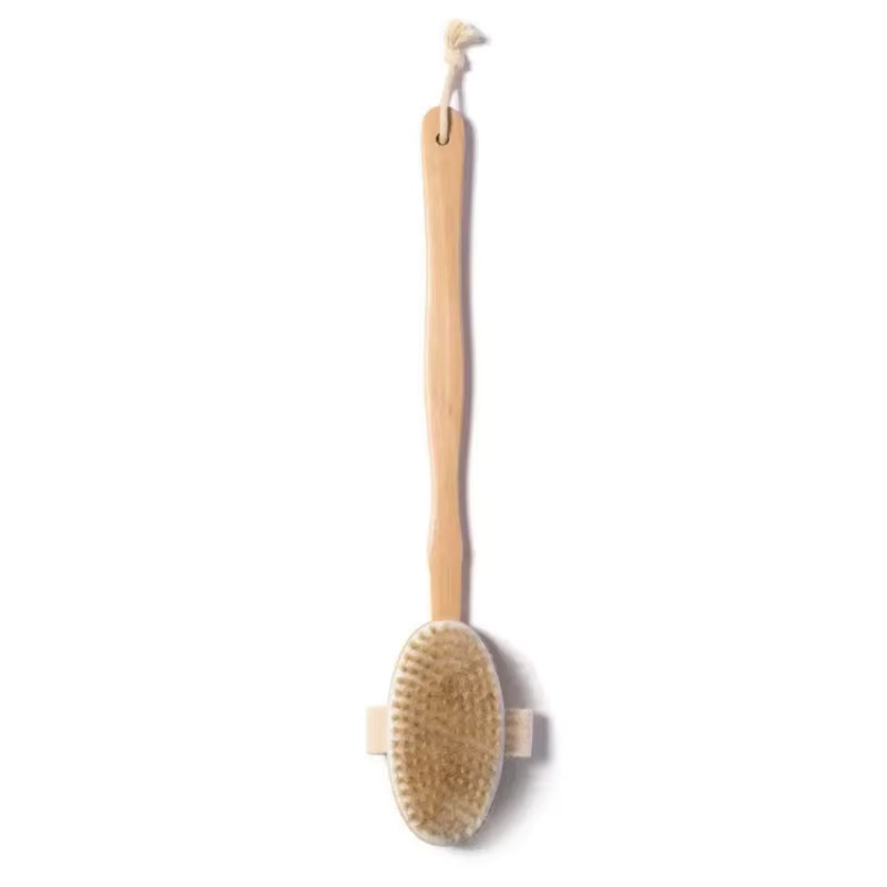 Piggy Mane Badebürste mit langem Griff, Körperpeeling, beige/silver - Bild 3