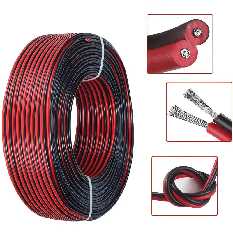 Beteno 2Pin Elektrisches Kabel aus verzinntem Kupfer und PVC-Isolierung, 24AWG, Farben: Rot und Schwarz - Bild 3