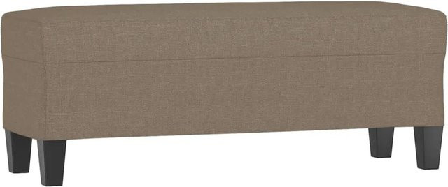 vidaXL Sitzbank Modern Beige Stoff B/T/H: 100 x 35 x 41 cm - Bild 1