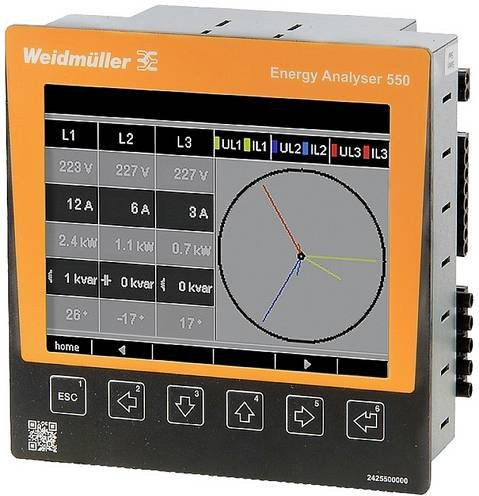 Weidmüller ENERGY ANALYSER 550-24 Digitales Einbaumessgerät in Orange - Bild 1