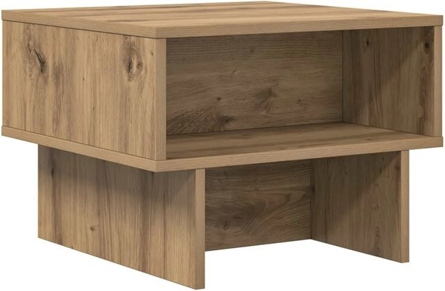 vidaXL Couchtisch Artisan-Eiche in Braun aus Holzwerkstoff, B/T/H: 48 x 46 x 35 cm - Bild 1