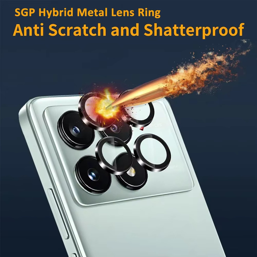Xiaomi Kamera-Schutzring aus Metall für POCO F8 Ultra F8Pro 5G in Silber und Multicolour mit Anti-Scratch-Funktion - Bild 5