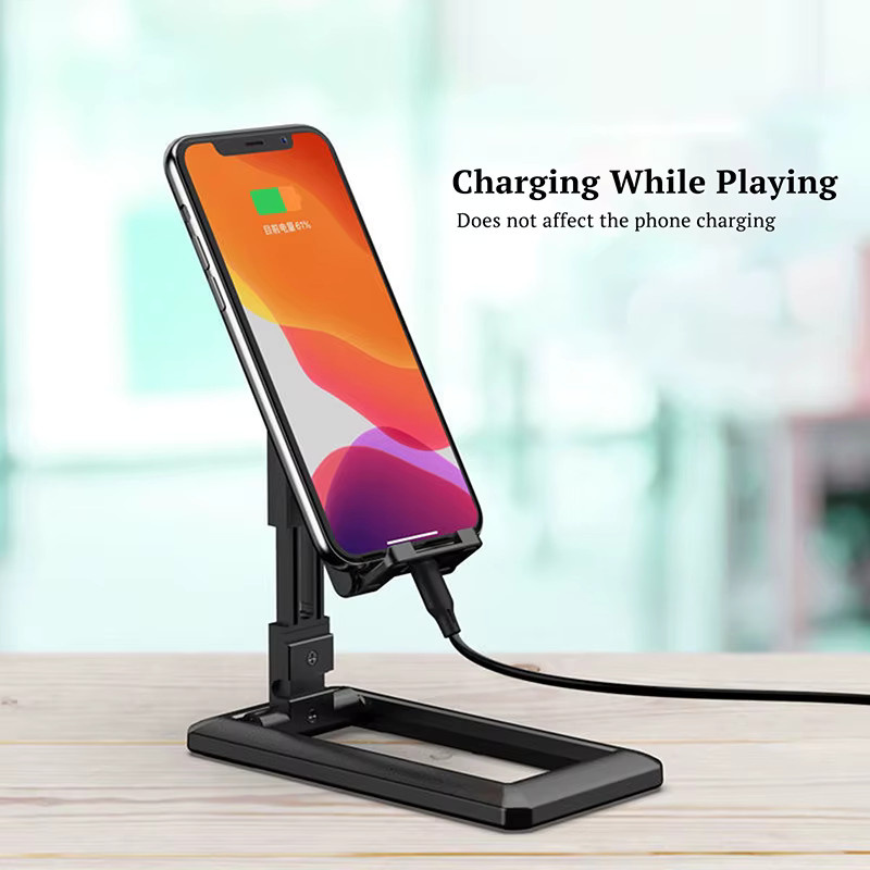 Universal faltbare Telefonhalterung und Tablet Ständer für iPad, iPhone, Samsung, Huawei und Xiaomi in Schwarz oder Pink - Bild 3