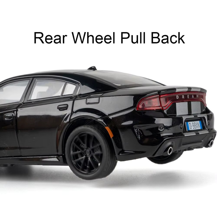 MAKEDA Charger Challenger SRT Hellcat, Spielzeugmodell, 1:32, Metall, mit Licht und Sound - Bild 3