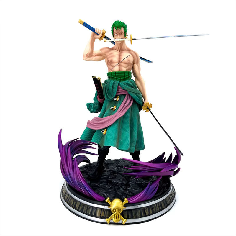 Bandai Roronoa Zoro Anime Figur Drei-Klingen-Stil aus Kunstharz, mehrfarbig, Höhe: 20 cm - Bild 4