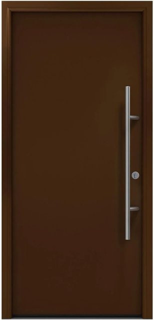 EcoStar Haustür Isopro Secur IPS 010 Terrabraun B: 110 cm, H: 210 cm, DIN Rechts - Bild 1