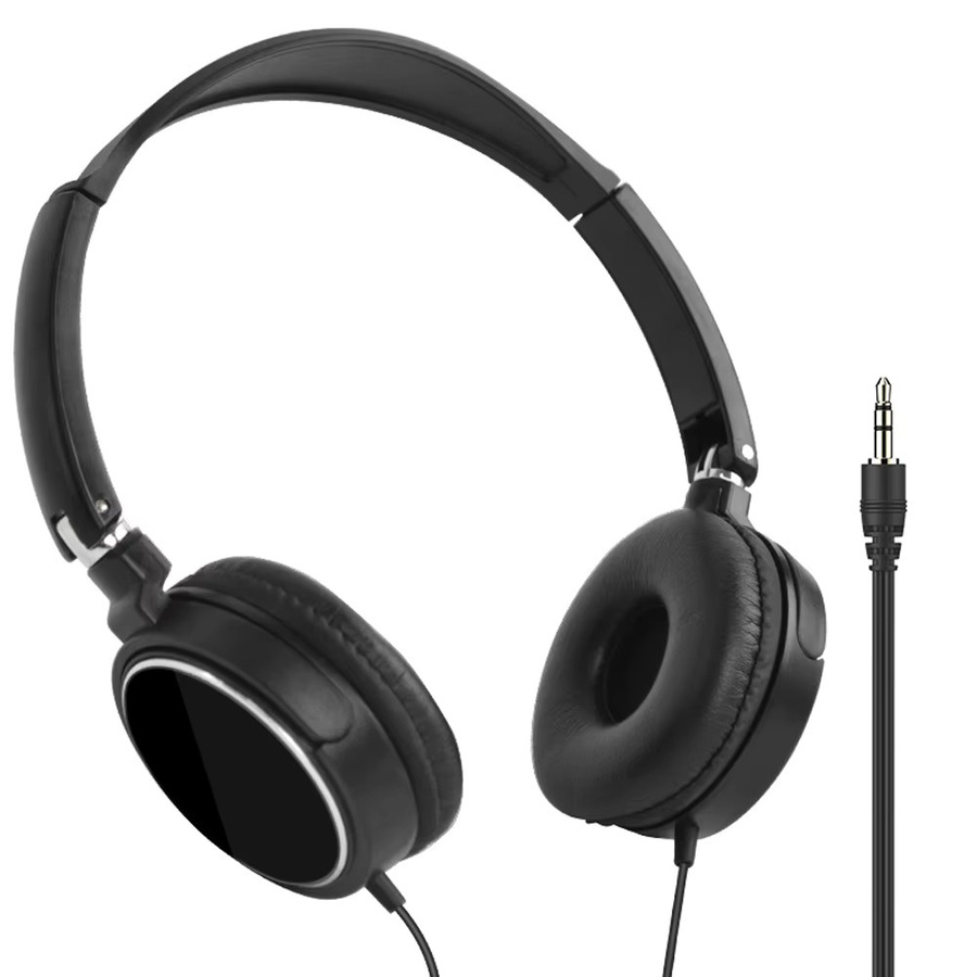 WYMECT Faltbare Over-Ear Kopfhörer mit HiFi Stereo Sound und 3,5mm Klinkenanschluss in Schwarz - Bild 3