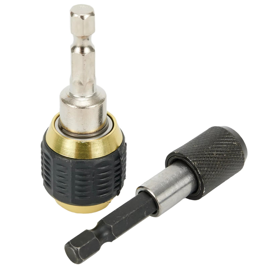 DAZZLEEX 2er Set Keyless Bohrfutter Adapter mit Sechskantschaft, Schwarz, Länge: 60 mm - Bild 3