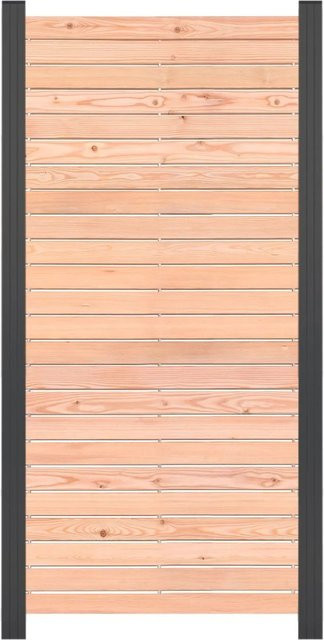 GartenLand Rhombus Steckzaun Set Göteborg Sichtschutz aus Europäischer Lärche in Braun, B/H: 81,5 x 180 cm - Bild 1