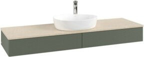 V&B Waschtischunterschrank Antao mit Frontstruktur in Grau, B/T: 160 x 50 cm - Bild 1