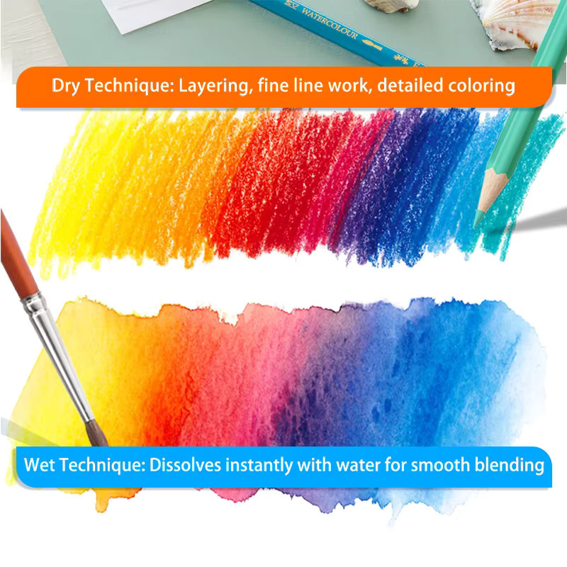 Faber-Castell Wukang Building Landmark Edition Aquarellstifte Set mit 48 Farben, Anspitzer und Radiergummi für Künstler und Studenten, Multicolour - Bild 3