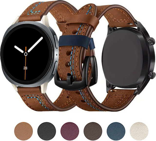 Lederarmband für Samsung Galaxy Watch 8, Leder, Unisex - Bild 1