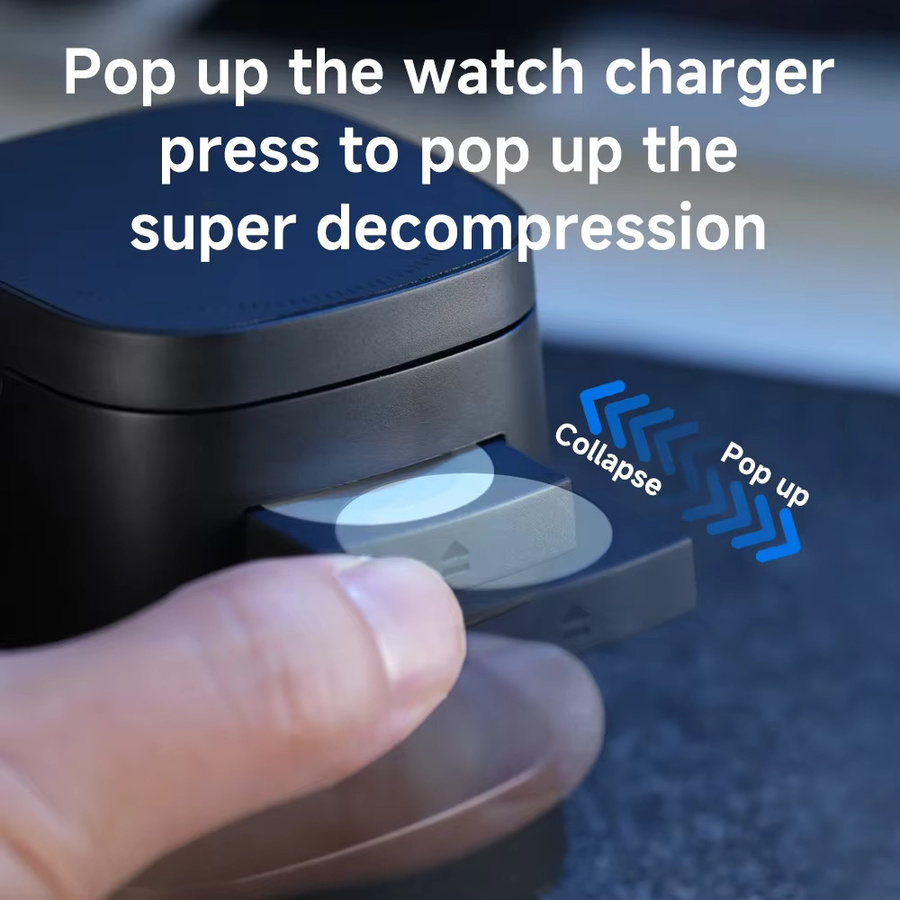 TIMESS Magnetisches 3-in-1 Wireless-Ladegerät in Weiß für iPhone, Apple Watch und AirPods - Bild 1