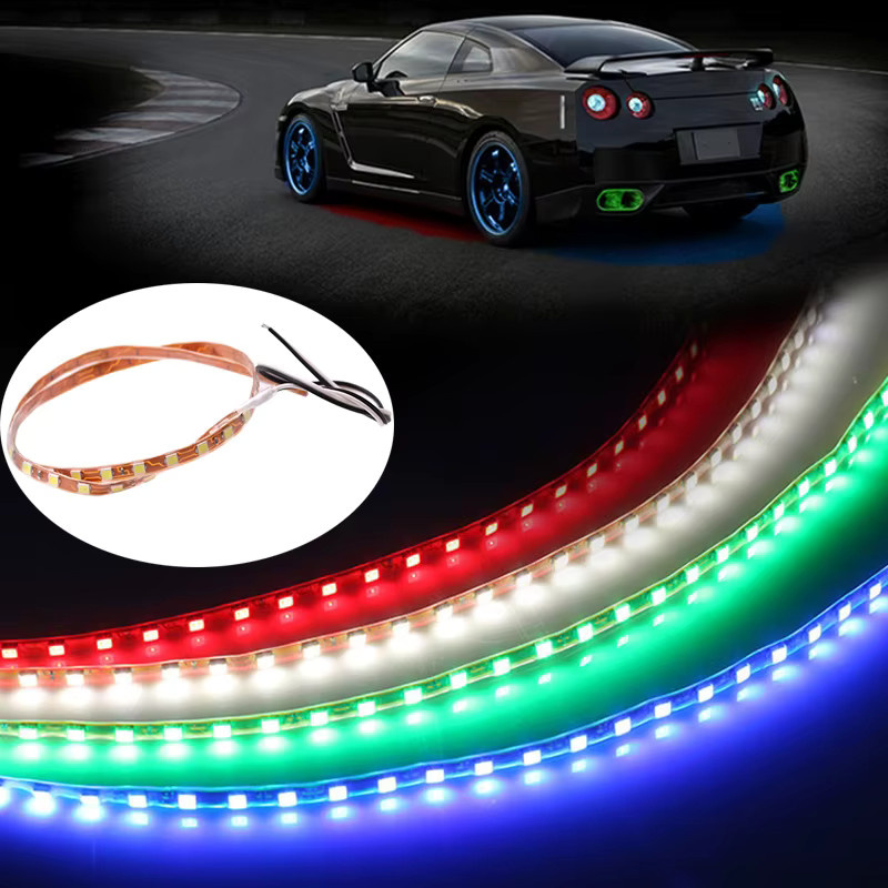KALADA 2er Set LED Streifen für Auto Atmosphäre Beleuchtung, wasserdicht, RGB Multicolour, Länge: 45 cm - Bild 4