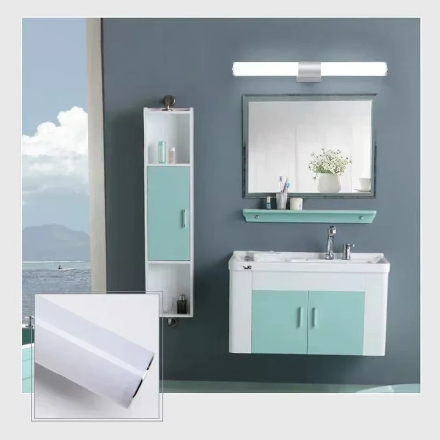 JOYINLED LED Badezimmer Wandlampe Minimalistisches Design in Weiß und Silber - Bild 3