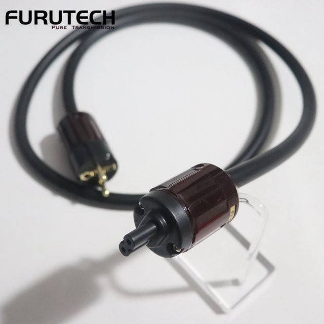 Furutech FP-314Ag audiophiles Audio-Stromkabel mit versilbertem OCC-Leiter in Schwarz mit C7-IEC-Stecker - Bild 1