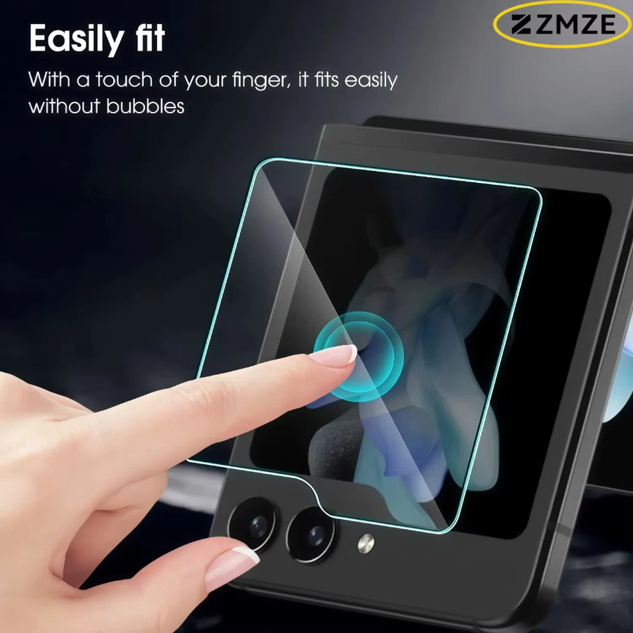 3er-Pack Samsung Galaxy Z Flip 5/6/7/7 FE Schutzglas für das Außendisplay, transparentes HD gehärtetes Glas mit Anti-Kratz-Schutz - Bild 2