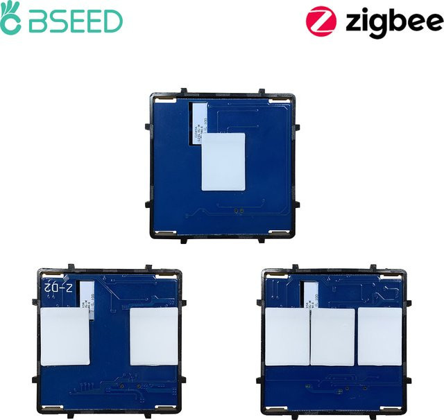 Bseed Zigbee Touch Lichtschalter Modul für Tuya Smart Life, 1/2/3 Gang DIY Schalterteil ohne Neutralleiter, EU Standard - Bild 1