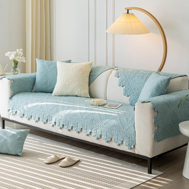 Super Six Luxus Sofa Kissen aus bestickter Baumwolle, quadratisch, B/T/H: 70 x 70 x 70 cm - Bild 1