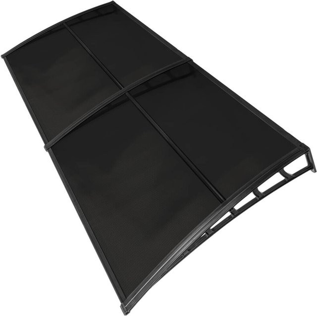 Brosplast Hauseingang Vordach aus Aluminium in Schwarz B/H/L: 240 x 23 x 105 cm - Bild 2
