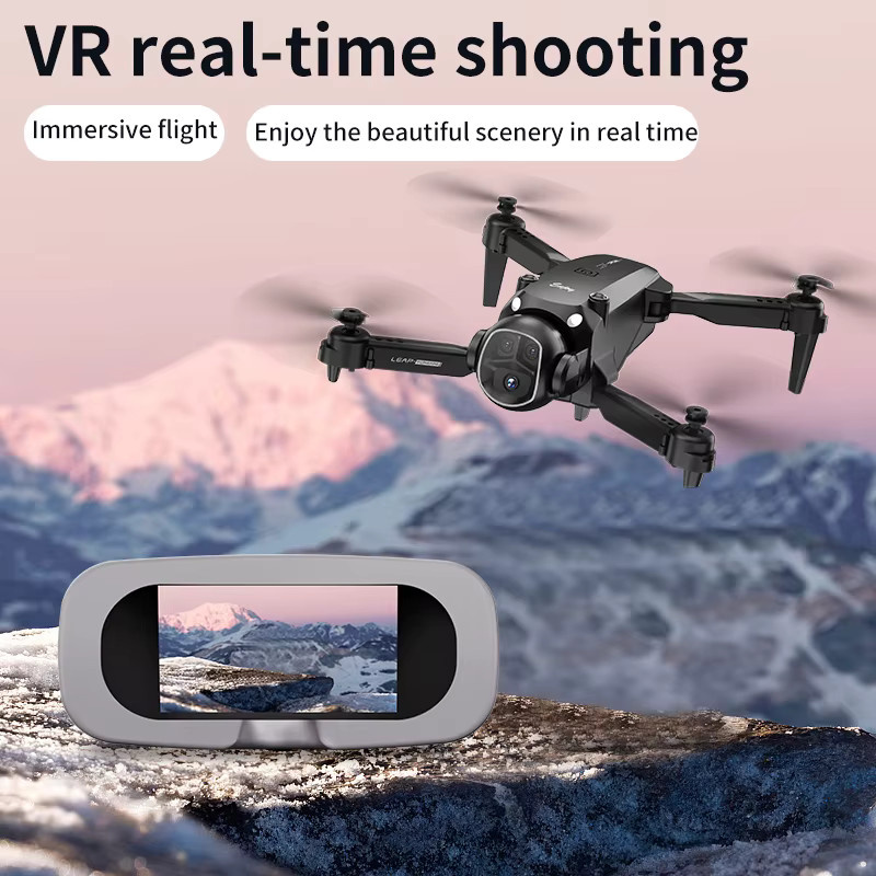 Lenovo E4 Drohne mit 8K Aerial HD Kamera, Dual-Kamera, Omnidirektionaler Hindernisvermeidung, Brushless Motor und GPS in Schwarz - Bild 4