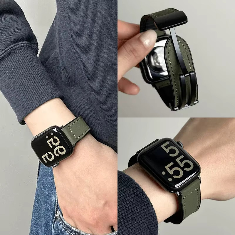 FancyWrist Uhrenarmband Leder, Schwarz, Unisex - Bild 3