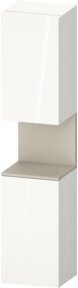 Duravit Hochschrank Qatego mit 2 Glastüren in Weiß Matt, B: 40 cm, T: 36 cm, H: 176 cm - Bild 1